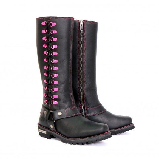 Hot Leathers Women's Black Widow Black Knee-High Boots, BTL1006