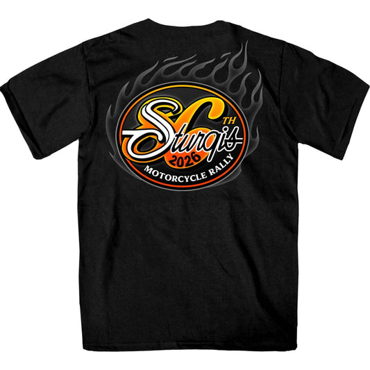 2026 Sturgis Motorcycle Rally Logo Men's Black T-Shirt - SPB1224