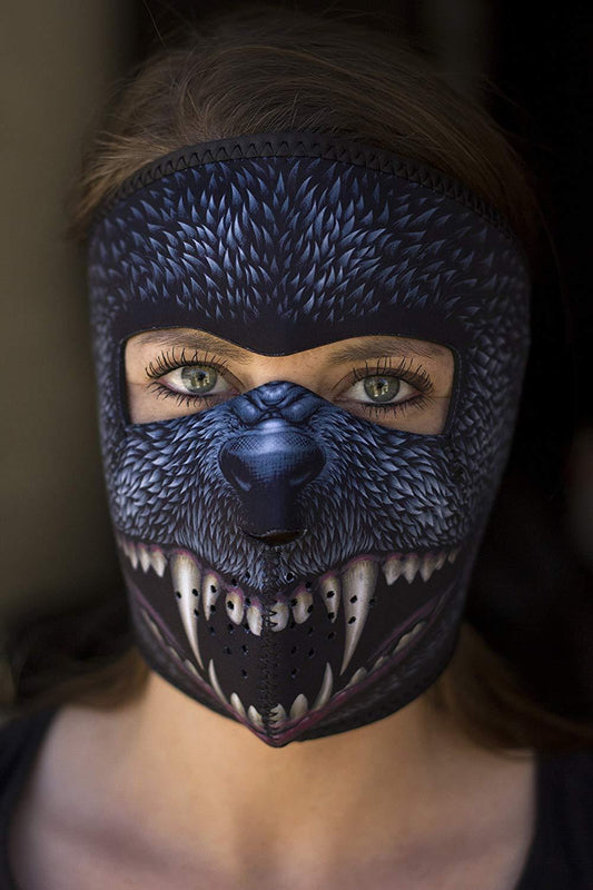 ZanHeadgear WNFM416 Neoprene Silver Full Face Mask