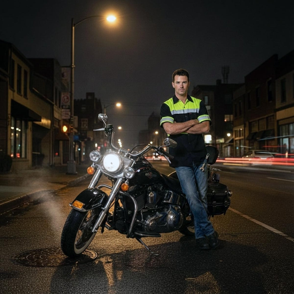 Milwaukee Motorcycle Clothing Co. Men’s Mechanic Work Shirt, MDM11613