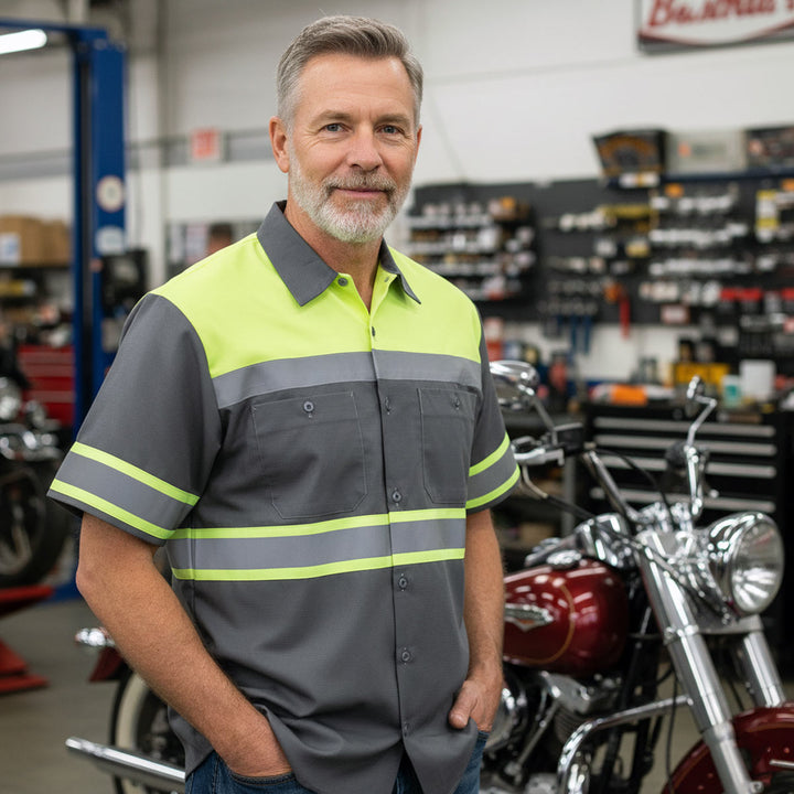 Milwaukee Motorcycle Clothing Co. Men’s Mechanic Work Shirt, MDM11615