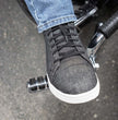 Milwaukee Leather MBM9108 Men's Black Canvas Reinforced Motorcycle Casual Street Riding Shoes w/ Ankle Support