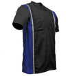Milwaukee Motorcycle Clothing Co. Men’s Blk/Blue Mechanic Work Shirt – w / Reflective Strip, Rider‑Built MDM11609