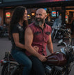 Milwaukee Leather MDM11677 Men’s Magenta Classic Button-Down Cut Off Frayed Sleeveless Casual Shirt
