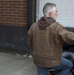 Milwaukee Leather MLM1518 Men's 'Scoundrel' Vintage Crazy Horse Brown Leather Jacket w/ Removable Hoodie