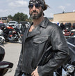Milwaukee Leather LKM1770 Men's Black Premium Thick Leather Motorcycle Jacket Brando Style Biker Jacket