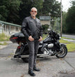 Milwaukee Motorcycle Clothing Co. Men's Black Leather Jacket, MMC10001