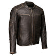 Milwaukee Motorcycle Clothing Co. Men's Brown Leather Jacket, MMC10004