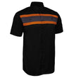 MMCC Men's Petrol Classic Mechanic Button Up Shirt - Dual Chest Pockets - Microfiber Panel - Rider Ready - MMC16006