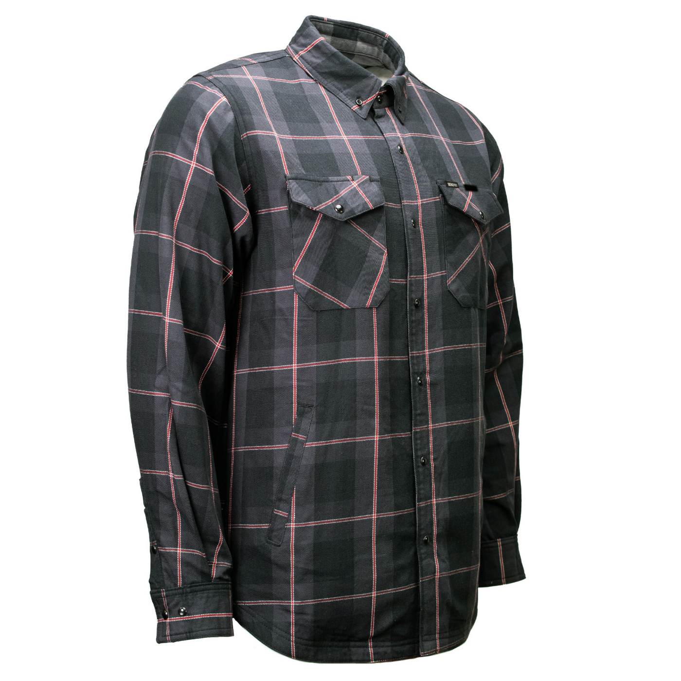 Milwaukee Motorcycle Clothing Co. Men's Reversible Plaid Flannel Shirt