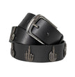 Milwaukee Leather Men's Finger Emblem Genuine Leather Belt, MP7142