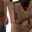 Milwaukee Leather MBL9306 Women's Premium Brown Leather Double Strap Motorcyle Riding Boots