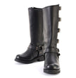Milwaukee Leather MBL9346 Women's Tall Black Leather Harness Motorcycle Rider Boots w/ Adjustable Straps