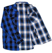 Milwaukee Motorcycle Clothing Co. Men's Reversible Plaid Flannel Shirt