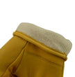 Milwaukee Leather Men's Deerskin Leather Gloves - Yellow, Lined, Lightweight, Elastic Wrist - MG7542