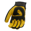 Milwaukee Leather Men's Yellow and Black Full Grain Deerskin Gloves - MG7543