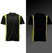 Milwaukee Motorcycle Clothing Co. Men’s Blk/Green Mechanic Work Shirt – w / Reflective Strip, Rider‑Built MDM11611