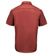 MMCC Men's Orange Super Duty Classic Mechanic Button Up Shirt - 2 Chest Pockets - Microfiber Panel - MDM11627