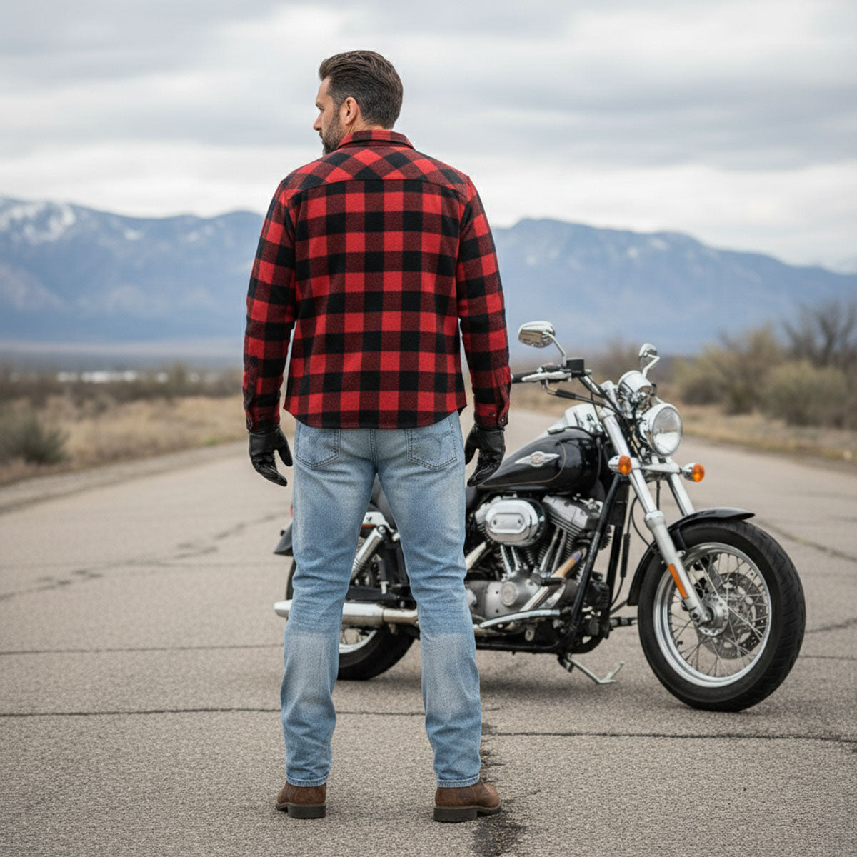 Milwaukee Leather MDM5003 Men's Metro Blue CE Armored Motorcycle Riding Denim Jeans Reinforced w/ Aramid Fibers
