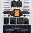 Milwaukee Leather MLM1501 Men's Reflective Skulls Premium Black Leather Motorcycle Jacket w/ Cool-Tec Treatement