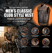 Milwaukee Leather MLM3529 Men's Black & Brown Paisley Lined Leather Vest w/ Accent Stitching & Armhole Trim