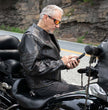 Milwaukee Motorcycle Clothing Co. Men's Anarchy Scooter Style Vintage Brown Premium Leather Riding Jacket MMC10004