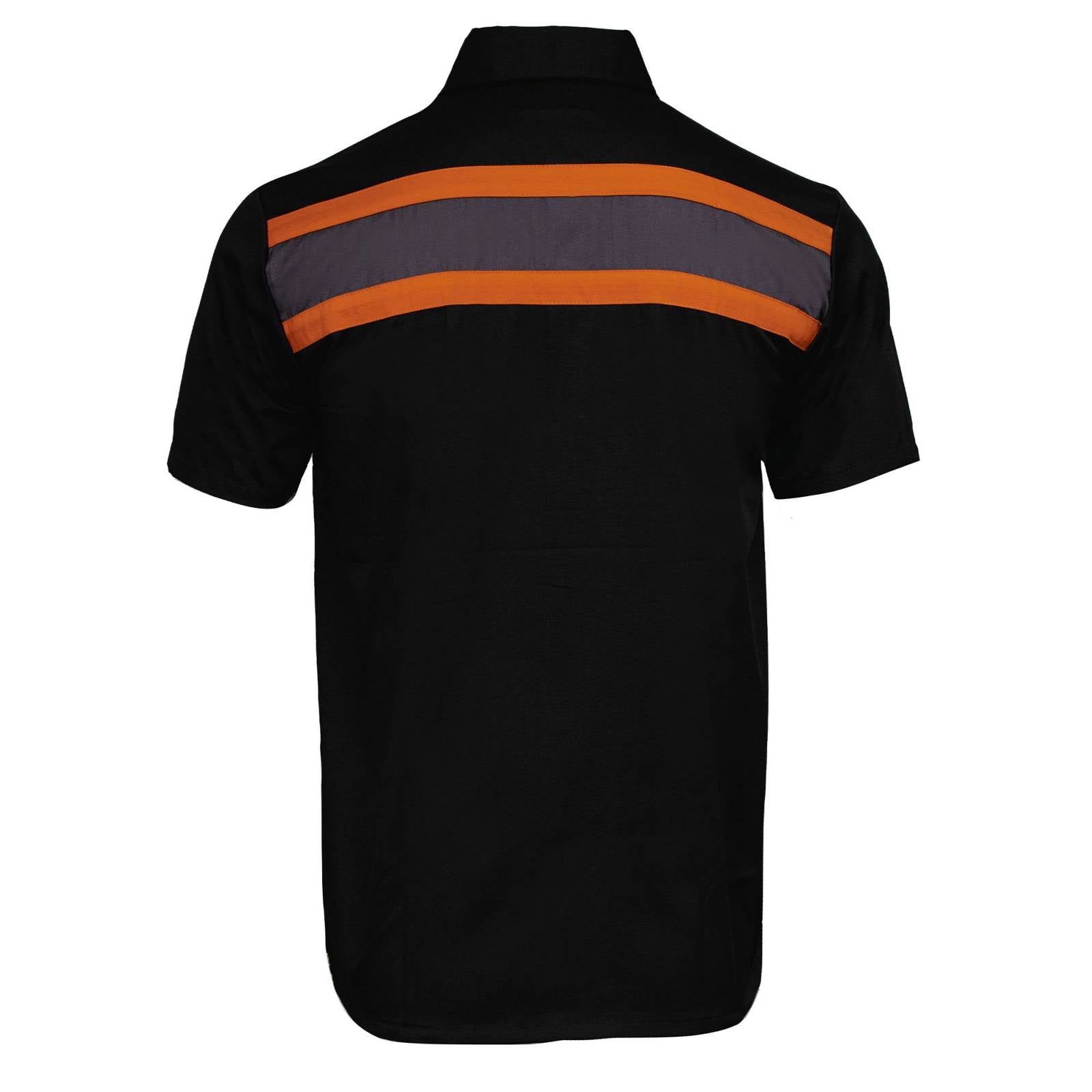 MMCC Men's Petrol Classic Mechanic Button Up Shirt - Dual Chest Pockets - Microfiber Panel - Rider Ready - MMC16006