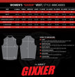 Milwaukee Motorcycle Clothing Co. Women's Gixxer Black Premium Leather Vest w/ Round Neck Side Buckle MMC40003