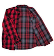 Milwaukee Motorcycle Clothing Co. Men's Reversible Plaid Flannel Shirt