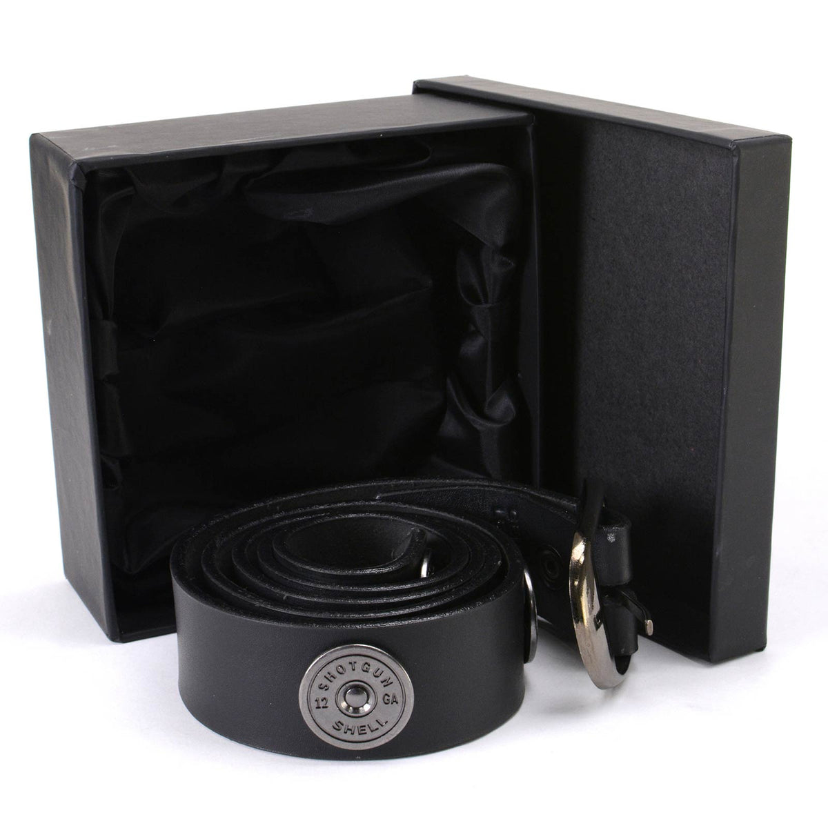 Milwaukee Leather Men's Black 12 Gauge Shell Leather Belt, MP7111