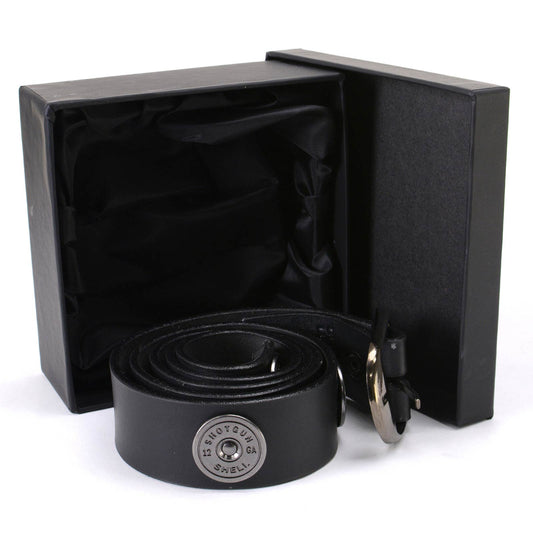 Milwaukee Leather Men's Black 12 Gauge Shell Leather Belt, MP7111