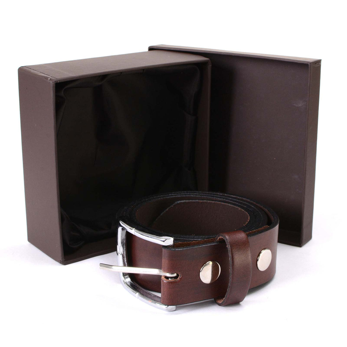 Milwaukee Leather Men's Brown Classic Leather Belt, MP7118