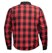 Milwaukee Leather Men’s "Splitline - Havoc" 2-Tone CE Armored Protective Flannel - Kevlar® Reinforced - MPM1671