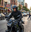 Milwaukee Leather Men's Devious Black Textile Motorcycle Jacket w/ CE Armor - MPM17025