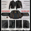 Milwaukee Leather SH1011 Men's Classic Brando Premium Leather Black Motorcycle Riders Leather Jacket w/ Side Laces
