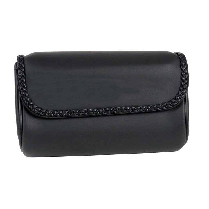 Milwaukee Performance SH627B01 Black PVC Small Braided Motorcycle Tool Bag with Self FastenerClosure