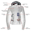 Milwaukee Leather LKL2737 Women's Black Premium Leather Motorcycle Biker Racer Style Scuba Jacket w/ Hoodie