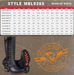 Milwaukee Leather MBL9365 Women's Classic Black Leather 14-Inch Harness Square Toe Tall Motorcycle Boots