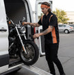 Milwaukee Motorcycle Clothing Co. Men’s Blk/Orange Mechanic Work Shirt – w / Reflective Strip, Rider‑Built MDM11610