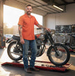Milwaukee Leather MDM11686 Men’s OrangeButton-Up Heavy-Duty Work Shirt - Classic Mechanic Shirt w/ Pockets