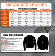 Milwaukee Leather Men's Classic Black Leather Motorcycle Jacket, LKM1703