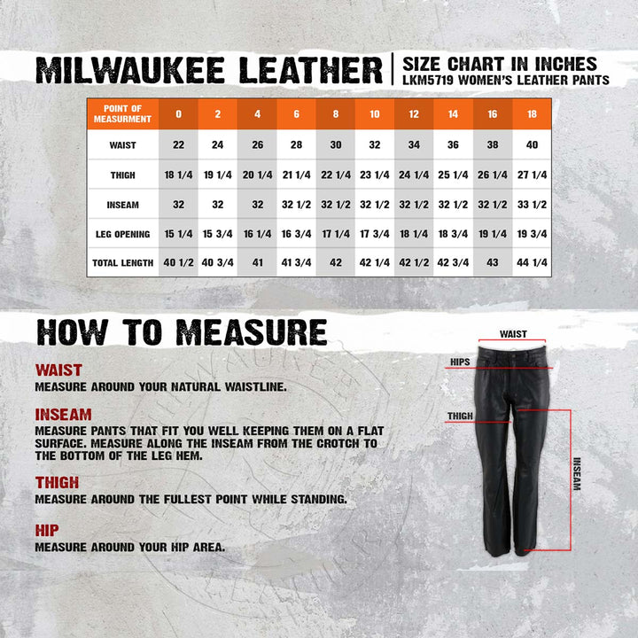 Milwaukee Leather LKM5719 Women&