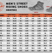 Milwaukee Leather MBM9003WP Men's Grey Leather and Canvas Reinforced Street Riding Waterproof Shoes with Ankle Support