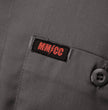 MMCC Men's Grey Super Duty Classic Mechanic Button Up Shirt - 2 Chest Pockets - Microfiber Panel - MDM11628