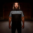 Milwaukee Leather MDM11672 Men’s Grey-Black Mechanic Work Shirt w/ Reflective Strip - Heavy-Duty Button-Up