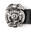 Milwaukee Leather 4-Piece Vest Extender Set - Police Badge, Double Chrome Chains, 4-Inch-MLA6032SET