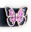 Milwaukee Leather 4-Piece Vest Extender Set - Purple Butterfly, Double Chrome Chains, 4-Inch-MLA6037SET