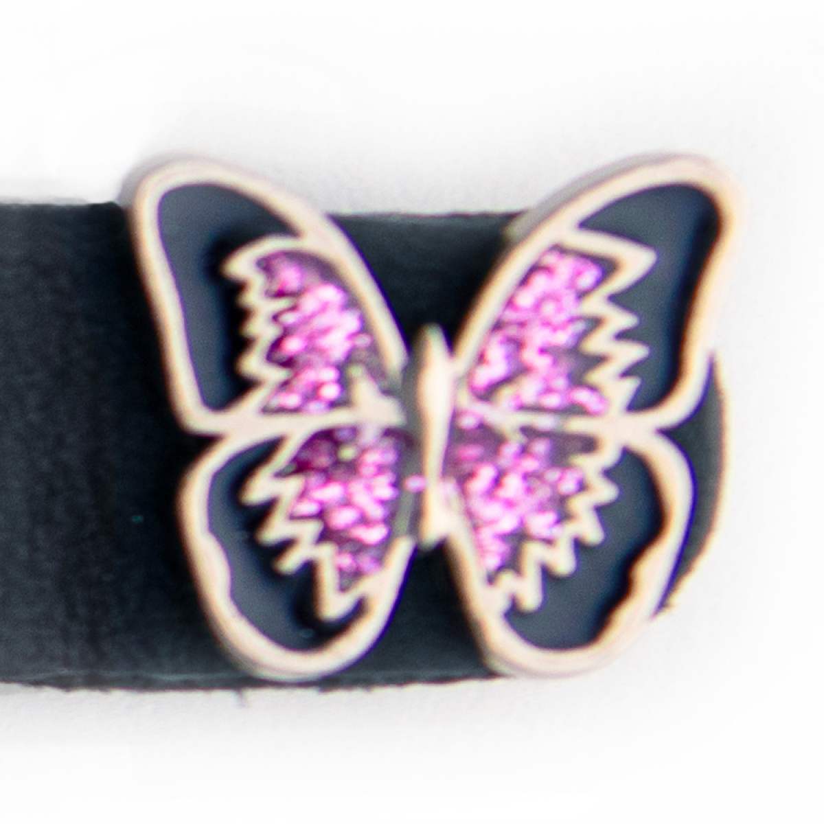 Milwaukee Leather 4-Piece Vest Extender Set - Purple Butterfly, Double Chrome Chains, 4-Inch-MLA6037SET
