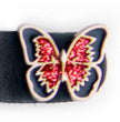 Milwaukee Leather 4-Piece Vest Extender Set - Red Butterfly, Double Chrome Chains, 4-Inch-MLA6038SET