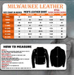 Milwaukee Leather Men's Leather Shirt Jacket with Removable Hoodie and Patch Access - MLM1614